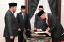 Pelantikan sejumlah pejabat baru.