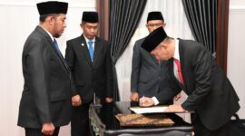 Pelantikan sejumlah pejabat baru.