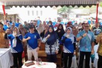 Kepala Dinas Peternakan dan Kesehatan Hewan Kabupaten Tulungagung bersama jajarannya.(Lukman).