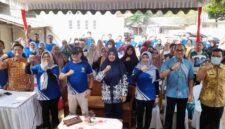 Kepala Dinas Peternakan dan Kesehatan Hewan Kabupaten Tulungagung bersama jajarannya.(Lukman).