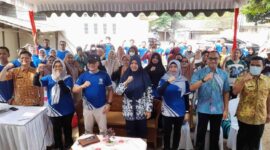 Kepala Dinas Peternakan dan Kesehatan Hewan Kabupaten Tulungagung bersama jajarannya.(Lukman).