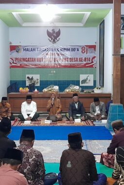 Peringati HUT ke-81 Kemerdekaan Indonesia, Pemerintah Desa Panjerejo Bersama Warga Gelar Doa Bersama
