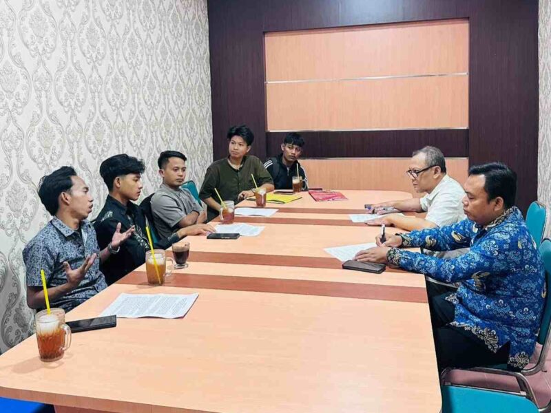 Gerakan Pemuda Saobi (GPS) saat audiensi bersama DPMD Sumenep. 