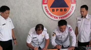 Sinergi BPBD Tulungagung–BPBD Trenggalek Teken Perjanjian Kerjasama